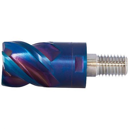 Anti-Vibration Tool Holders - A high-performance Tungsten Carbide Anti-Vibration Tool Holder with a replaceable blue end mill head, designed for stable CNC machining.