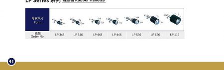 LP Series Rubber Handles (Holders) - LP series rubber handle expanding mandrels for abrasive wheel mounting