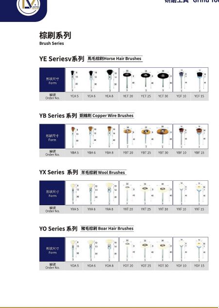 Polishing Brushes - LV polishing brush series
