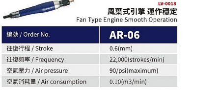AR-06 Fast Type High Speed Air Grinder - AR-06 High Speed Specialized Air Grinder