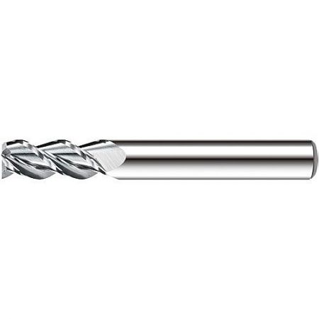 662L-AET Series 2-Flute Full Mirror Aluminum End Mill for High-Speed Machining - The 662L-AET 2-flute full mirror aluminum end mill, showcasing its precision-ground flutes designed for efficient chip evacuation and superior surface finish.