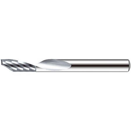 662-I Series 1-Flute Tungsten Carbide End Mill for Aluminum, Plastic, and Wood - A 662-I series 1-flute tungsten carbide end mill, a precision cutting tool for high-speed machining of aluminum and plastics.