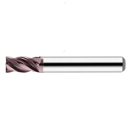 High-Performance 4-Flute Carbide End Mill 884L-MS for Stainless Steel Machining - High-performance 4-flute carbide end mill 884L-MS with S-FIRE coating for stainless steel machining.