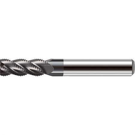 884L-GV 4-Flute Roughing and Finishing End Mill with Arti-Co Coating - Close-up of the 884L-GV 4-flute roughing finishing end mill with Arti-Co coating, manufactured by LV Tool.