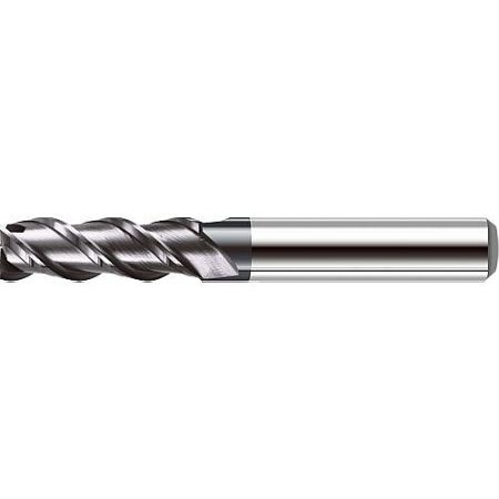 883L-A 3-Flute Standard Carbide End Mill with Arti-Co Coating - Close-up of an 883L-A 3-flute standard carbide end mill, showcasing the Arti-Co coating and precision-ground flutes.