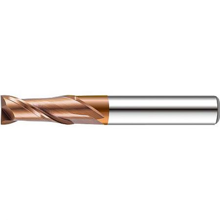 992L-A+ Devil 99+ Series 2-Flute Ti18 Coated Tungsten Carbide End Mill for High-Hardness Steel - A 992L-A+ 2-flute tungsten carbide end mill from LV Tool, featuring a durable Ti18 coating for machining high-hardness steel.