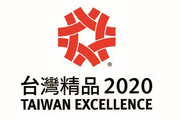 The Taiwan Excellence Award logo, awarded to LV Tool in 2020 for our innovative unequal helix end mills.